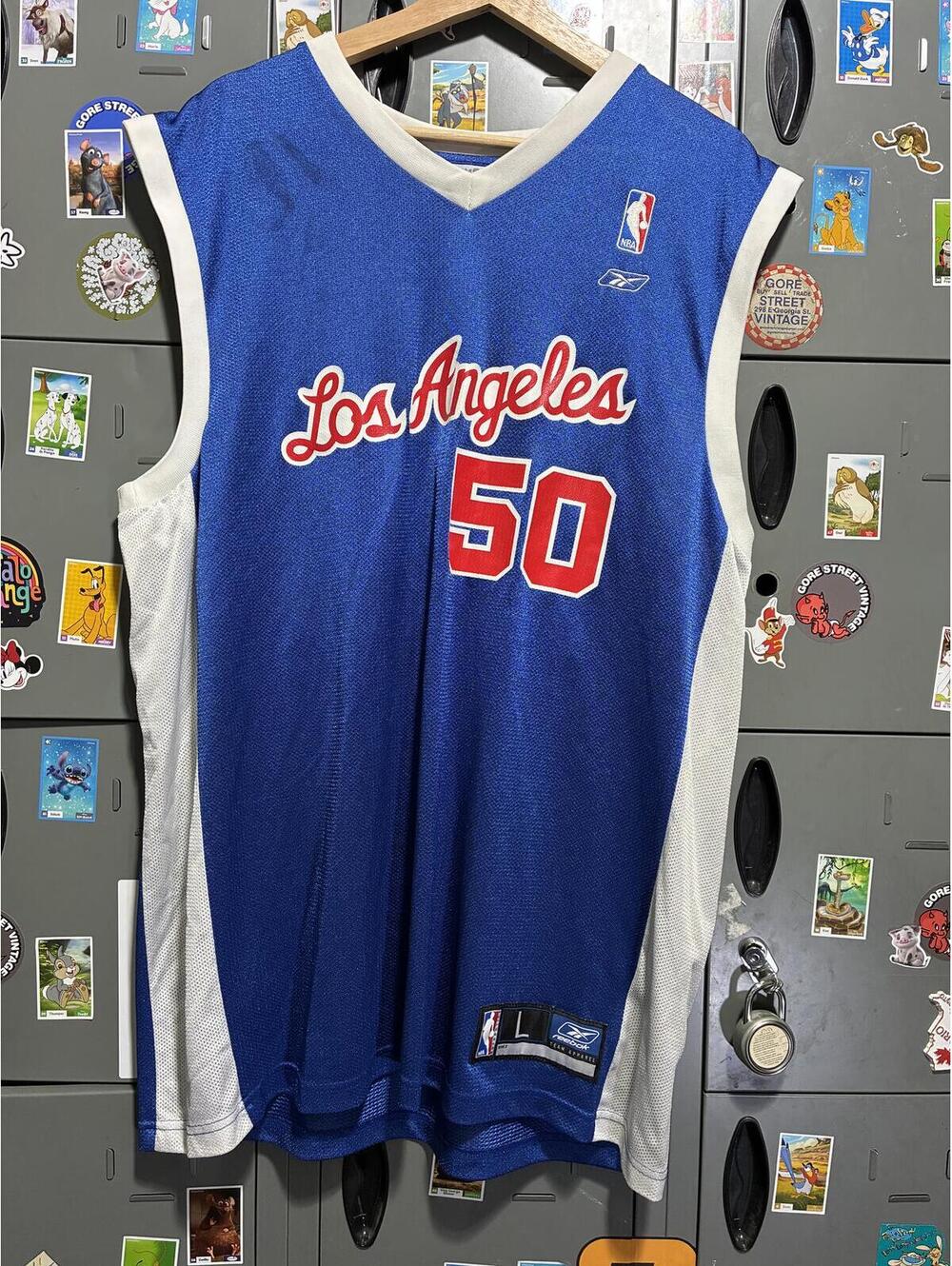 2002 Los Angelas Clippers NBA Cory Maggette #50 L 23x30
